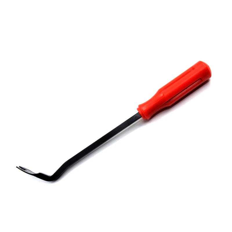 Car Door Interior Trim Clip Panel Upholstery Fastener Clip Remover Tool Screwdriver Nail Puller 6 Inch Red