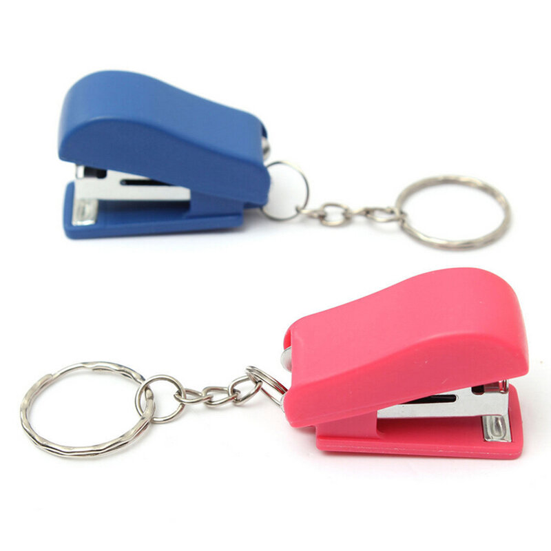 Praktische Hefter Schlüssel Kette Ring Keychain Schule Bürobedarf Schreibwaren Tasche Charme