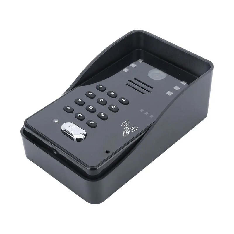 Sistem interkom pintu telepon Video Lcd untuk 7 ", kit kontrol akses pintu RFID, kamera luar ruangan, kunci Strike elektrik + nirkabel