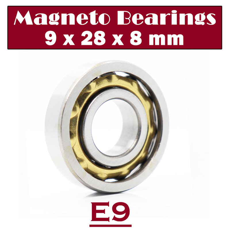 Rolamento magneto e9 9*28*8mm (1 peça) para motor e rolamentos de esferas permanentes separados para contato angular en9 fb9