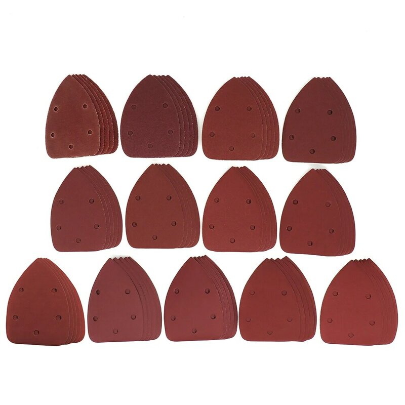 25 قطعة ذاتية اللصق الصنفرة مثلث ساندر الرمال ورقة هوك حلقة الصنفرة القرص جلخ أدوات لتلميع حصى 40-1000