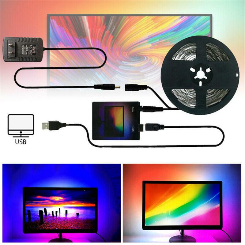 60 lumières/mètre Ambilight TV USB TV lumière de fond avec affichage par ordinateur lumière décorative salle intérieure lumières basse vente