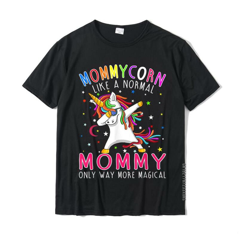 Mommycorn-Camiseta de algodón para estudiantes, camisetas personalizadas, estilo Simple, como una mamá Normal