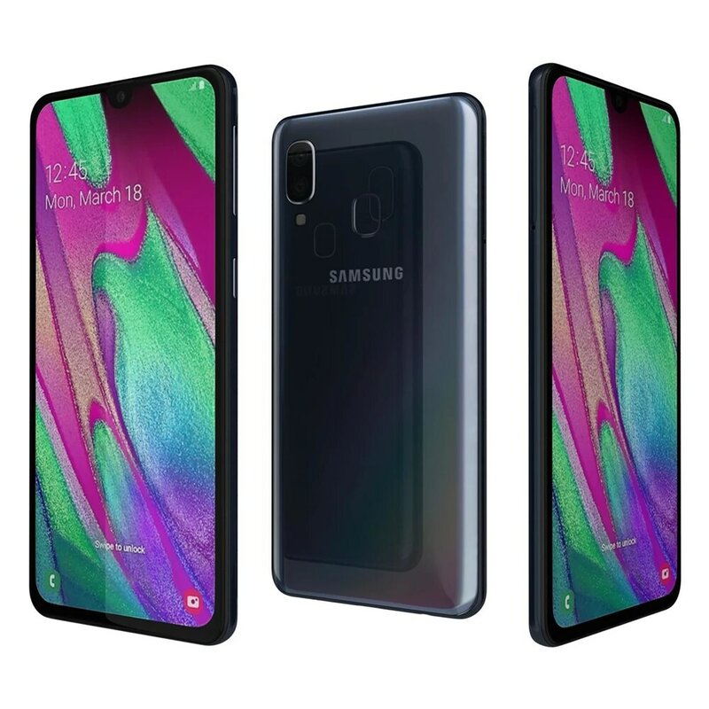 Смартфон Samsung Galaxy A40 A405F/DS, 2sim, разблокированный телефон, экран 5,9 дюйма, 4 Гб ОЗУ 64 Гб ПЗУ, Восьмиядерный процессор, 2 камеры 16 Мп, 4G LTE, Android
