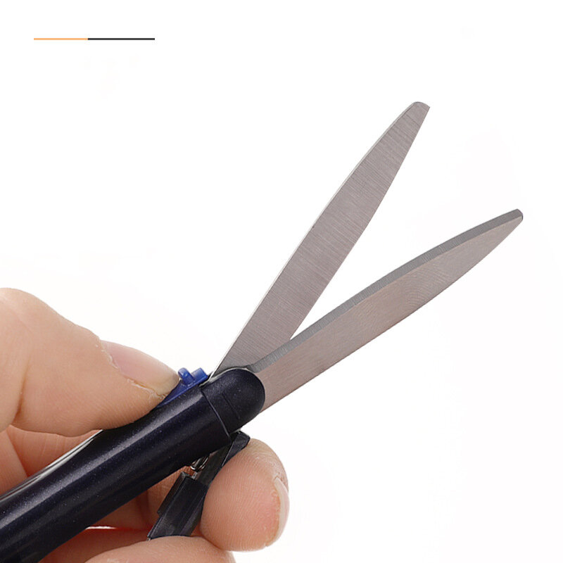 1 шт., детские складные ножницы в форме ручки, 4 цвета