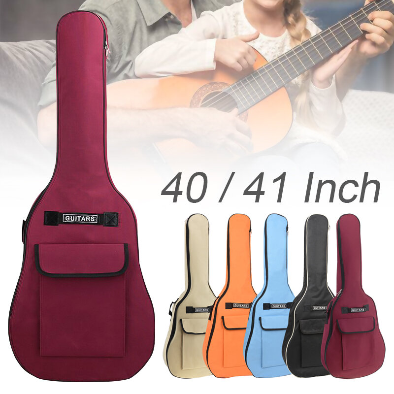 40/41 Inch Waterproof Oxford Fabric Classical Guitar Double Shoulder Straps Padded Guitar Case Gig Bag Soft Backpack