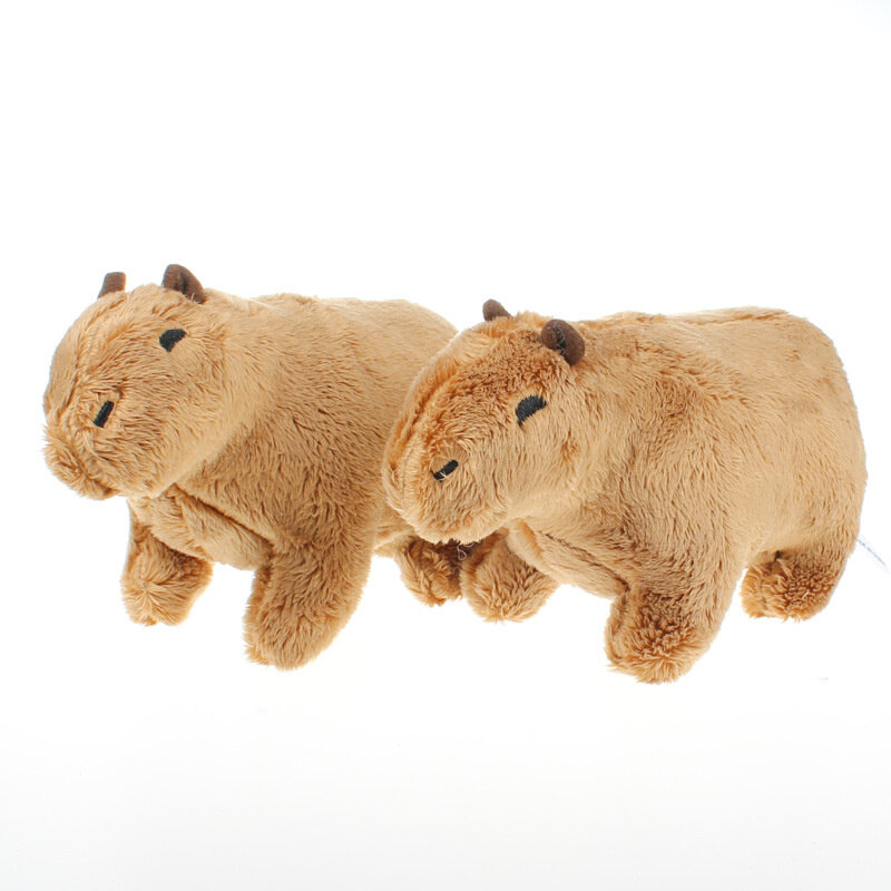 Capybara brinquedo de pelúcia bonito simulação animal capybara plushie bonecas recheadas animais macios crianças brinquedos crianças peluche presente natal