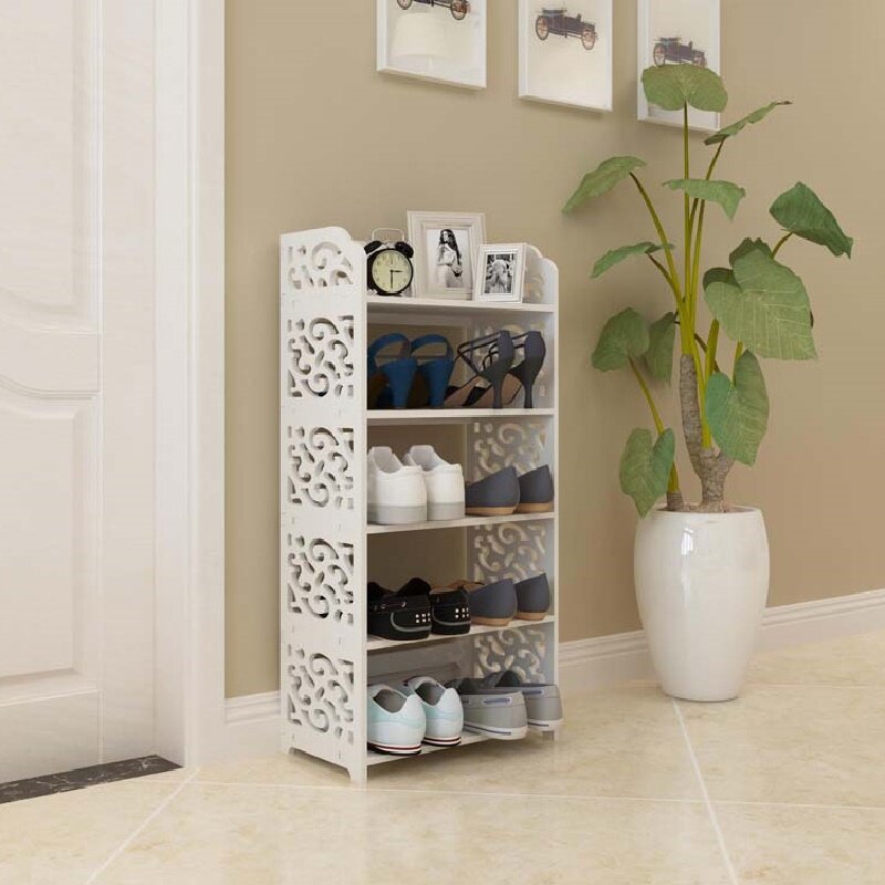 Shoe rack multi-layer simple household dustproof multi-function simple modern European assembly economical living room storage
