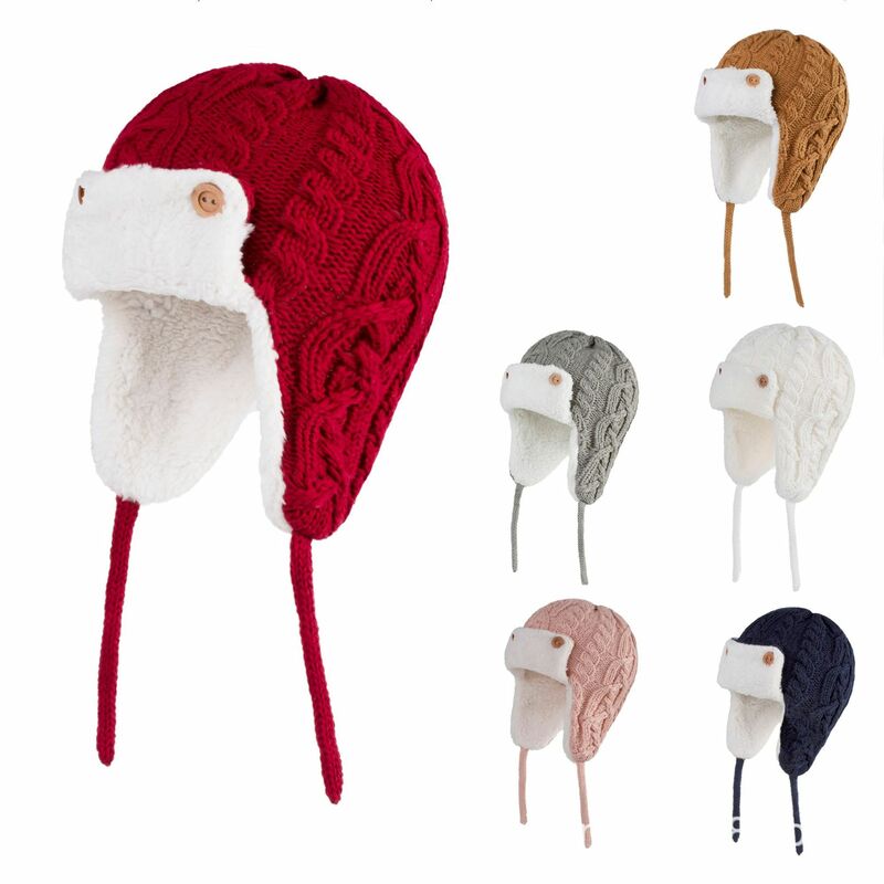 0-5Years ฤดูใบไม้ร่วงเด็กฤดูหนาวถักหมวกสีทึบเด็กชายหญิงเด็กหมวกขนสัตว์กำมะหยี่หนาอบอุ่นหมวก