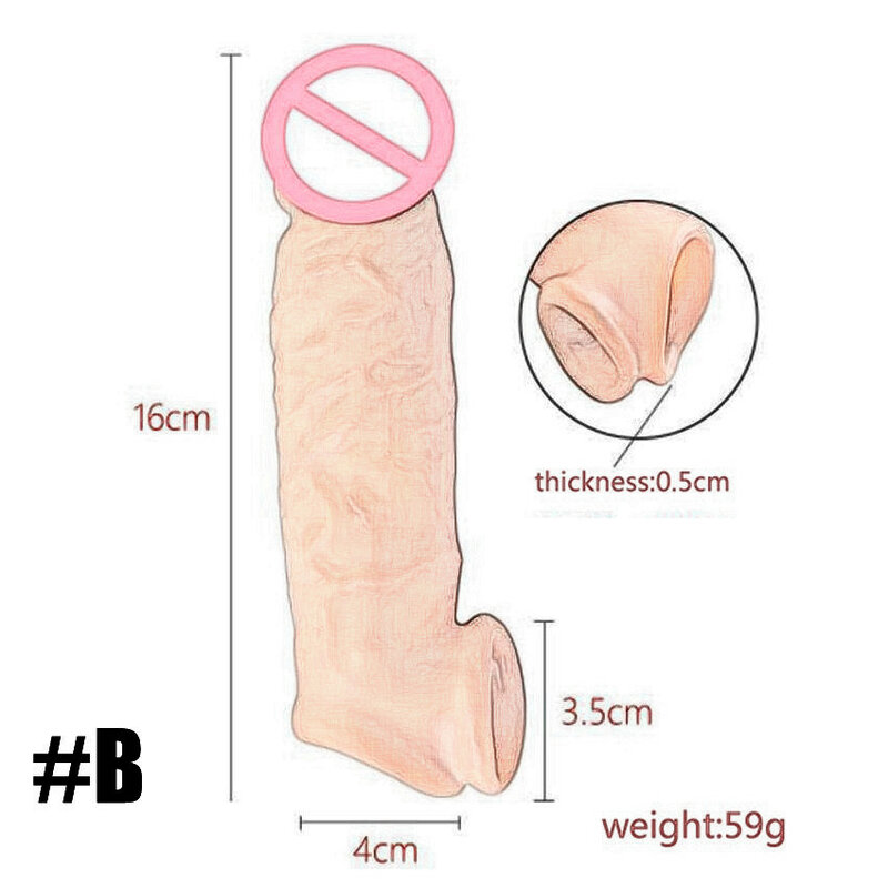 สมจริง Penis ขยาย Cock แขนซิลิโคนอวัยวะเพศชาย Enlarger Delay ถุงยางอนามัยสำหรับชาย Dildo Enhancer เพศของเล่น