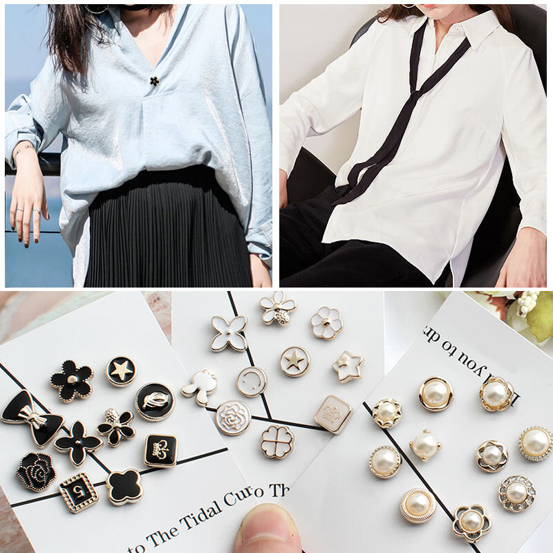 Free Shipping Cute anti-glare buckle mini brooch collar pin fixed clothes buckle pin , Lithops