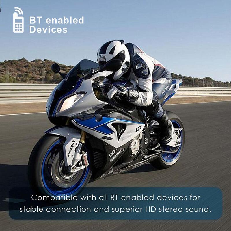 Zestaw słuchawkowy Bluetooth do kasku uniwersalny Moto wygodny motocykl słuchawka sportowa ze wzmacniacz Audio Motobike jazda słuchawki Ho