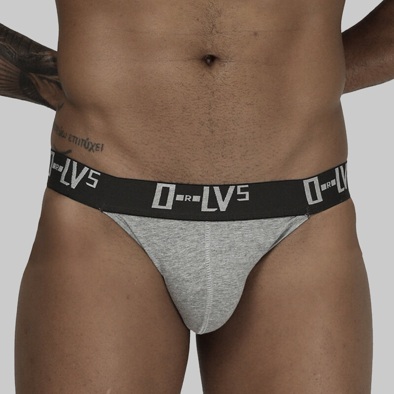 ORLVS-ropa interior Sexy Gay para hombre, suspensorio con bolsa, bragas de algodón, tangas de malla