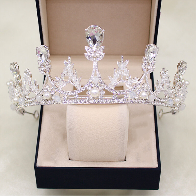 Moda cristal nupcial coroa noiva tiara acessórios de casamento
