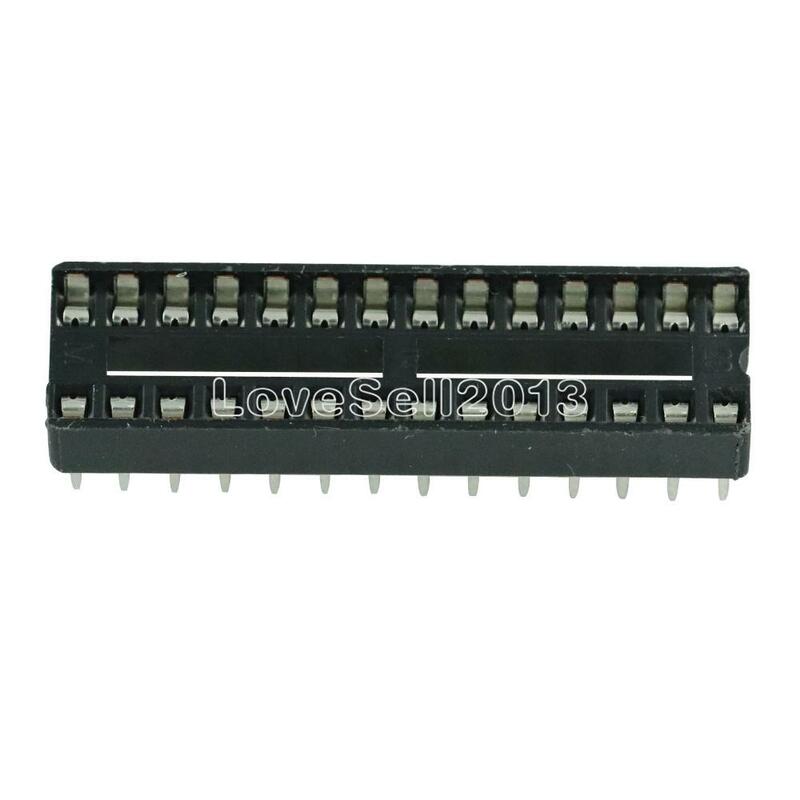 20pcs NEW DIP-28 28 PIN 28PIN DIP IC Sockets Adaptor Solder Type Narrow