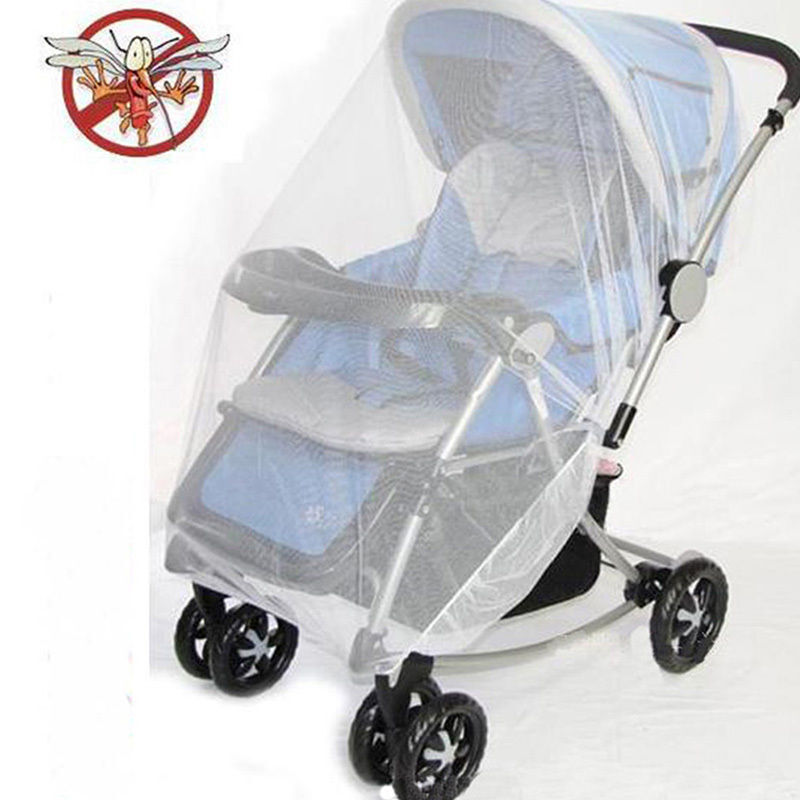 Newborn Toddler Infant Baby Stroller Crip Netting Pushchair Mosquito Insect Net Safe Mesh Buggy White