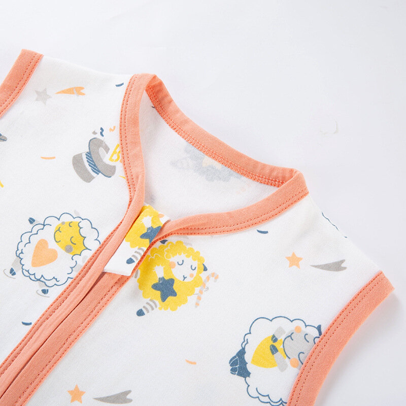 Детский спальный мешок с ногами весна-лето носимое одеяло с ногами Хлопковая пижама для малышей мягкий детский комбинезон Одежда для новорожденных