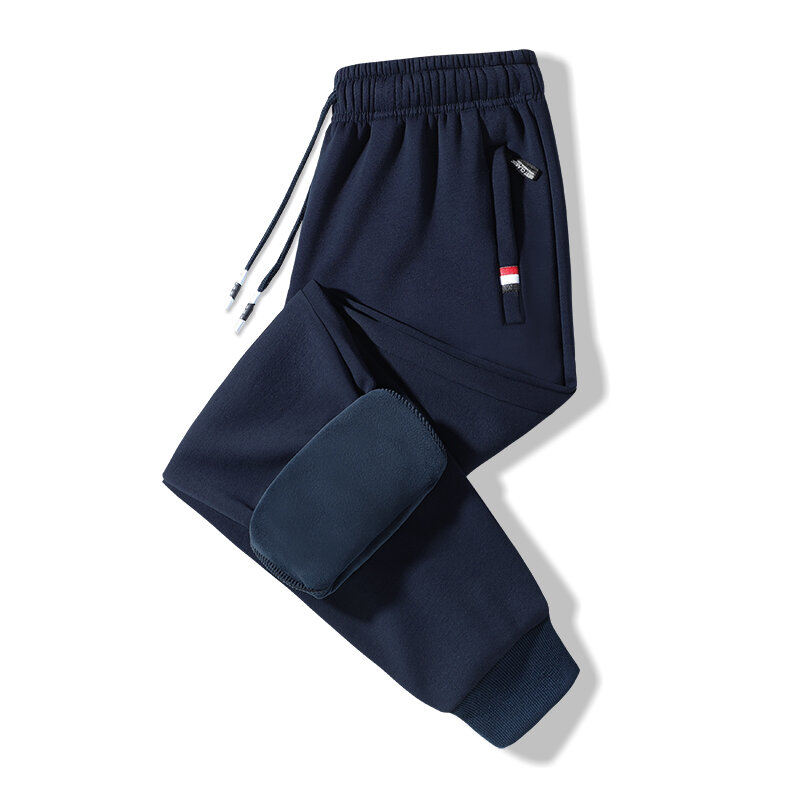 Pantalones deportivos de terciopelo para hombre, pantalón informal de algodón puro de alta calidad, cálido, talla grande, M-5XL, Color sólido, nuevo estilo