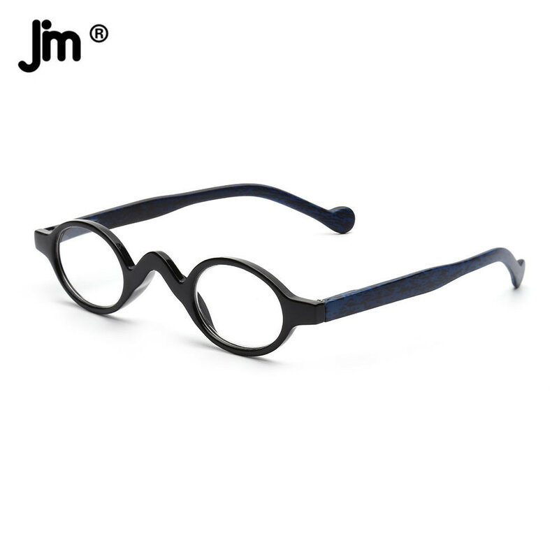 JM Vintage Personality Round Reading Glasses Spring Hinge Women Men Magnifier Presbyopic Diopter