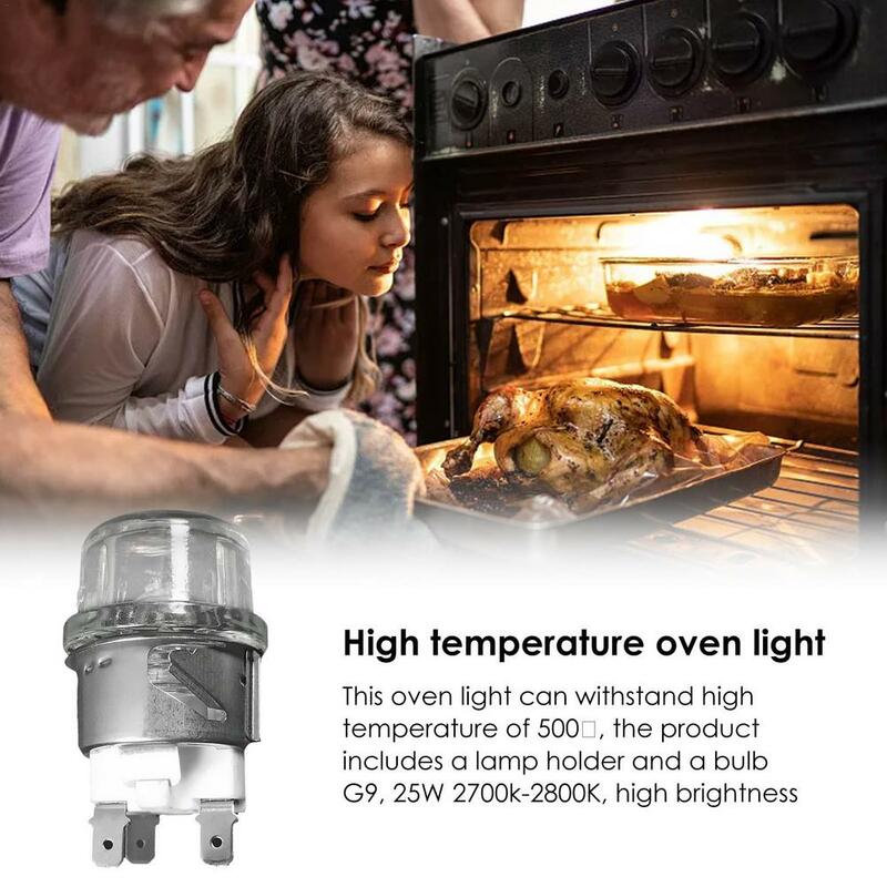 G9 lampa do piekarnika żarówka 25W wysoka temperatura rezystancyjny 500 ℃ do kuchenki mikrofalowej światła 220V 110V Drop Shipping hurtownie