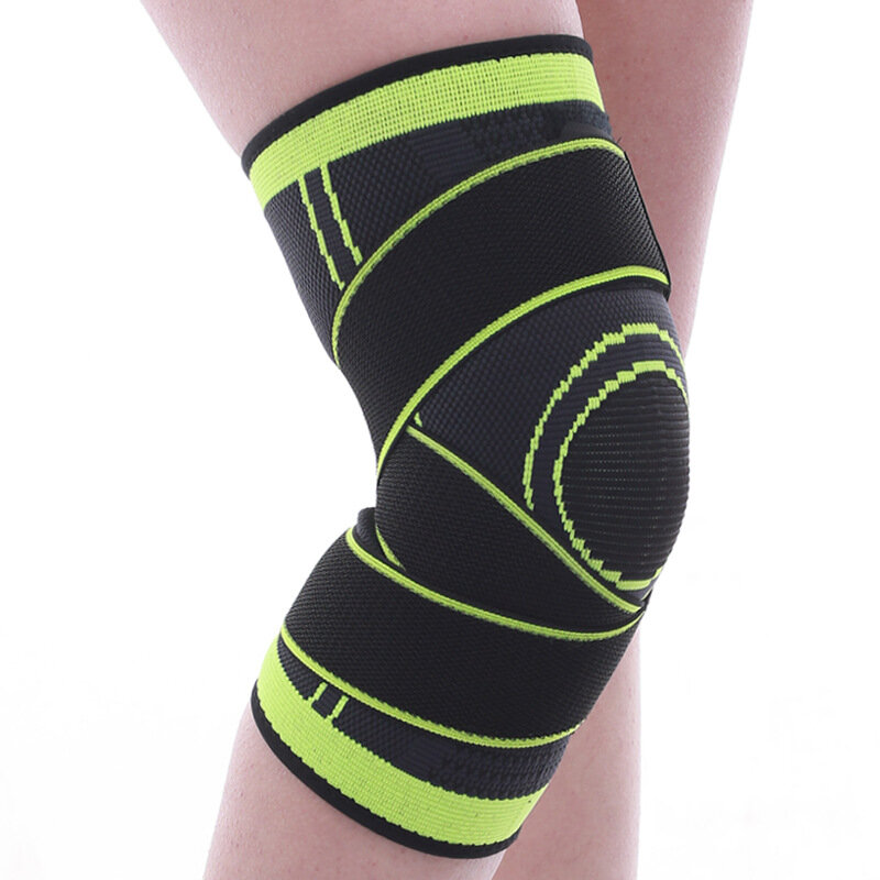 Tj-tianjun joelho protetor pressurizado joelho bandagem respirável náilon seda látex elastano esportes ciclismo escalada k080