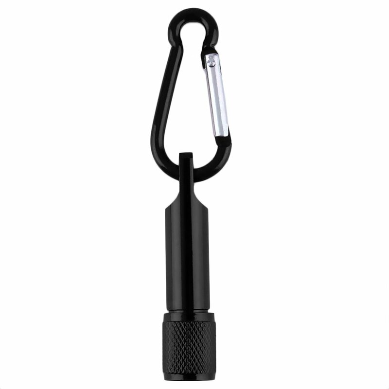 Gantungan Kunci Aluminium Senter Kemah LED Portabel Mini Sangat Terang Warna-warni Lampu LED Lampu Senter Pertahanan Diri Luar Ruangan