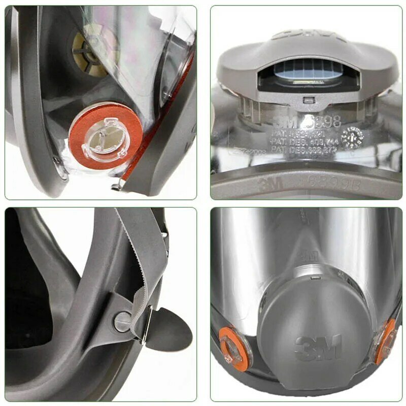 To Original Full Facepiece Reusable 6800 Respirator Organic Vapor Filter Gas Mask for Painting Polishing Welding and Dust Medium