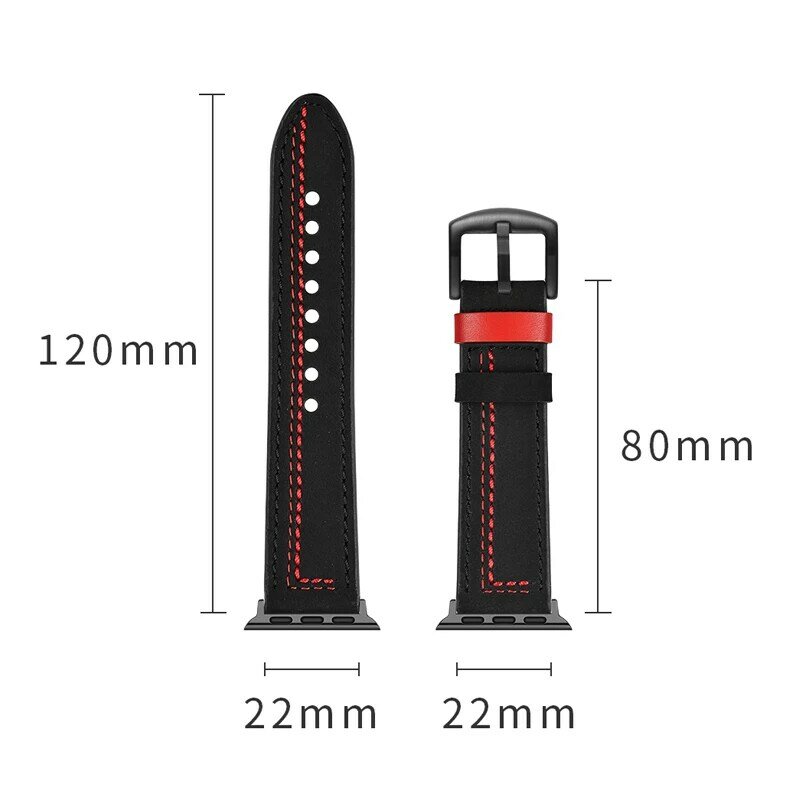 watch accessories for apple watch band 42mm 38mm apple watch  band 44mm 40mm iwatch series 5/4/3/2/1 Genuine Leather bracelet