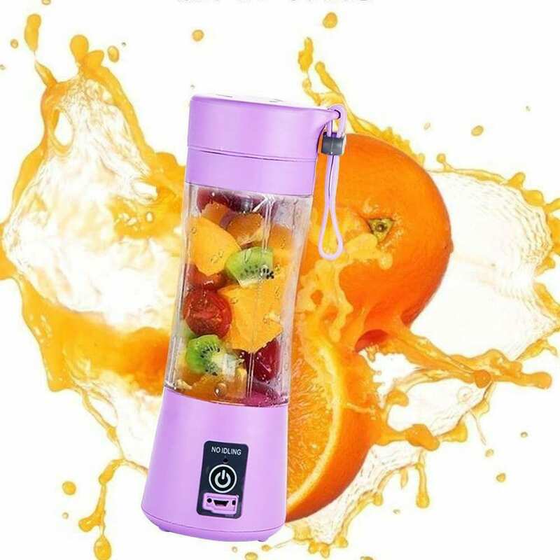 Draagbare Usb Fruit Juicer Shaker Fles Elektrische Juicer Smoothie Maker Blender Mini Huishouden Juicer