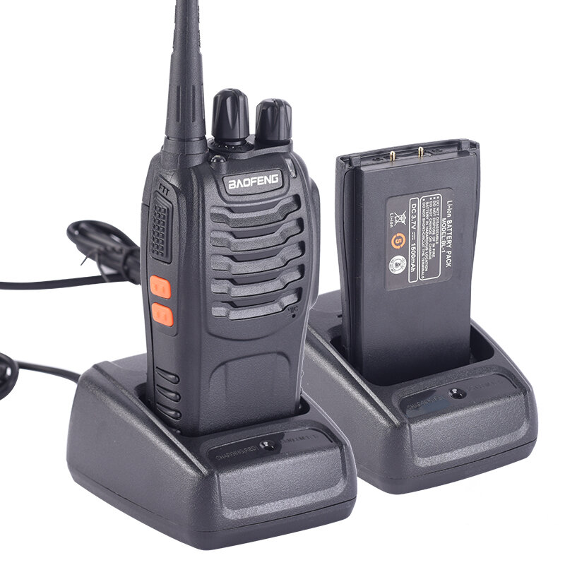 1PC /2PCS Baofeng bf-888s Walkie Talkie Stazione Radio UHF 400-470MHz 16CH BF 888s radio talki walki BF 888s Ricetrasmettitore Portatile