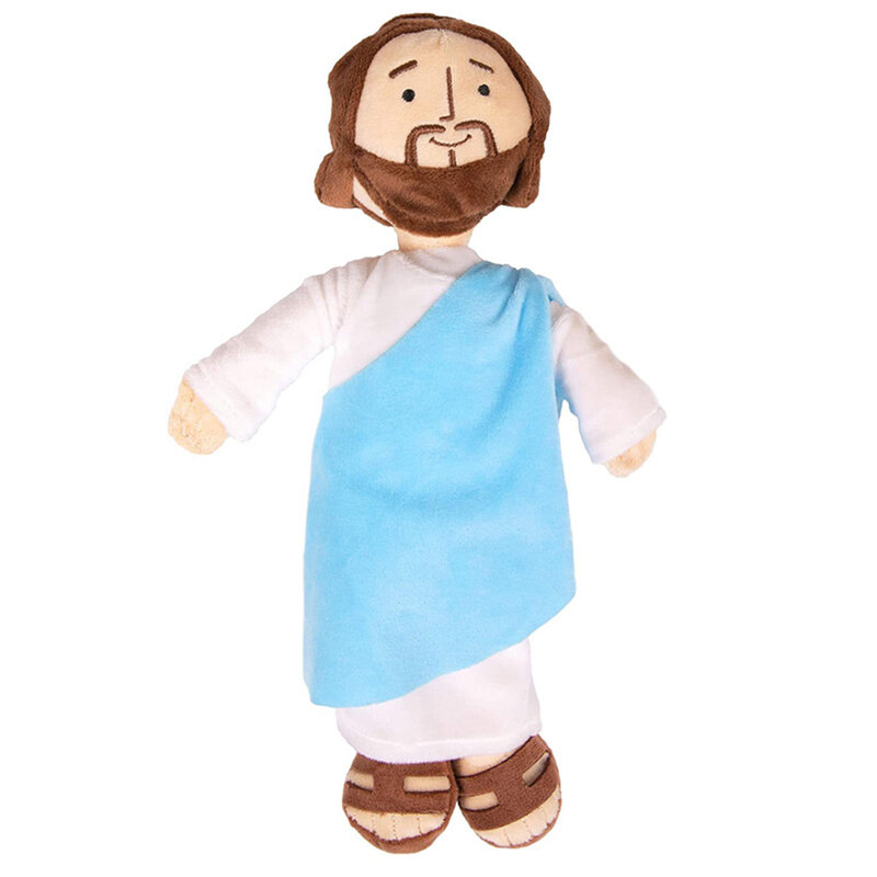 Stuffed Doll for Kids Boys Girls 13" Classic Jesus Plush Christ Religious Toy Savior with Smile Religious Party Favors Hot