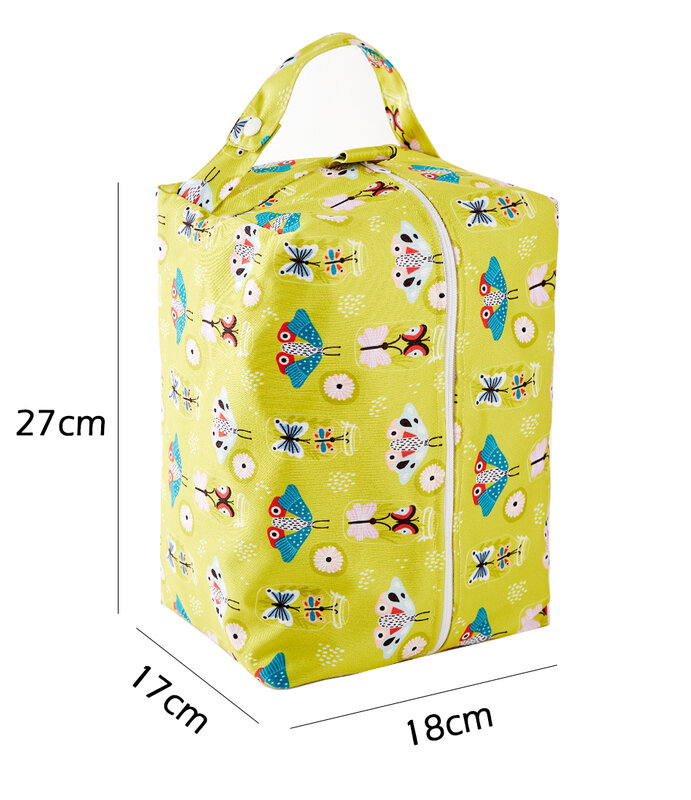 Baby Diaper Pots Wet Bag Nappy Changing Stroller Hanging Organizer Mummy Bag 2 layers Waterproof PUL