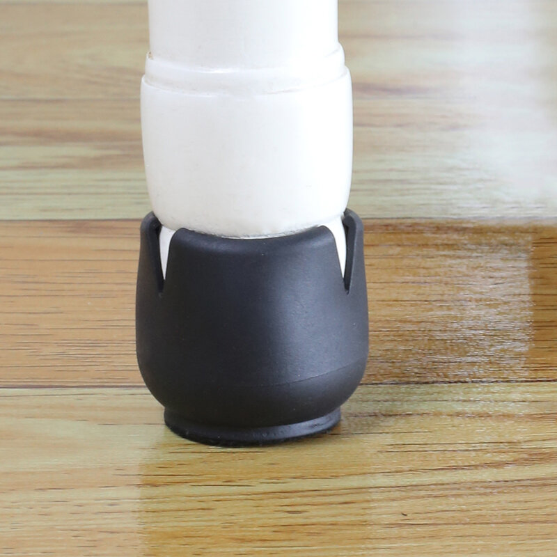 Silicone Tabela Cadeira Leg Mat, Non-Slip Table Leg Caps, Proteção dos pés, Bottom Cover Pads, Protetor de piso de madeira, atualizado, 24pcs