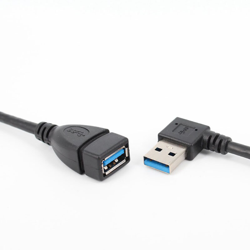 20cm USB 3.0 Right / Left /Up/Down Angle 90 Degree Extension Cable Male To Female Adapter Cord USB Cables