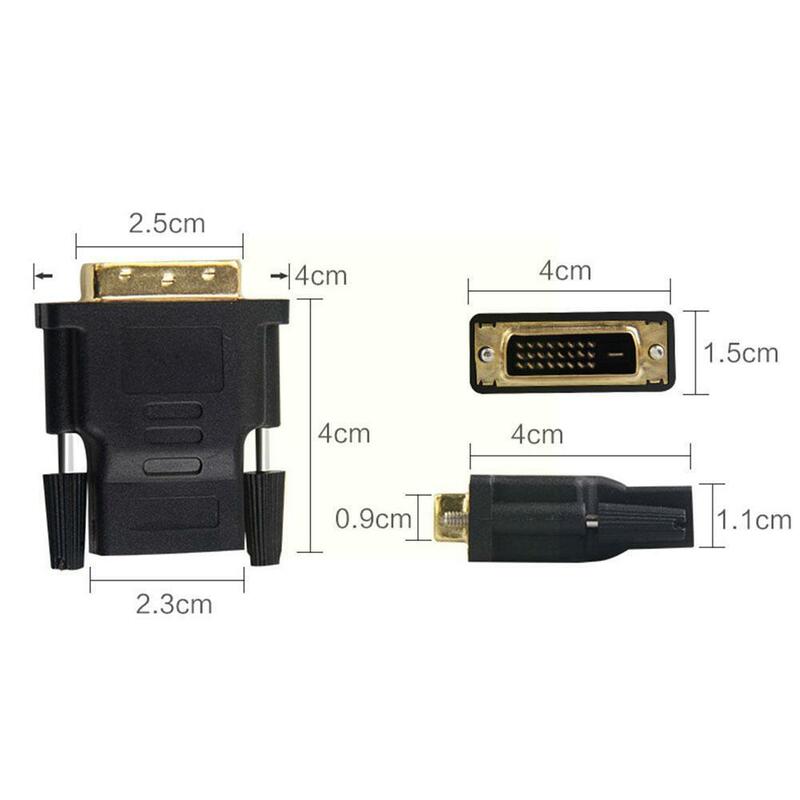 I più venduti prezzo di fabbrica DVI maschio (24 + 1 Pin) a HDMI compatibile con Display femmina resistente all'usura Super placcato in oro 24K adatta K7G7