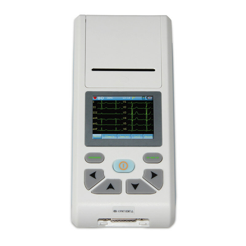 Ecg90a usb software único canal ecg forma de onda eletrocardiograph tela sensível ao toque
