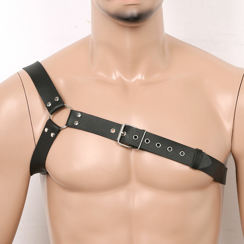 IIXPIN uprząż męskie erotyczne bielizna mężczyzna Sexy PU skórzany pas pasy na klatkę piersiową szelki Gay klamry Punk Rave Clubwear zabawki dla człowieka
