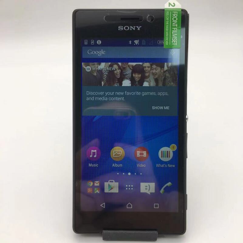 Sony Xperia M2 D2303 ricondizionato originale sbloccato 1GB RAM 8GB ROM 4.8 "Android 4.3 Quad Core 8MP WIFI 1080P 4G LTE telefono