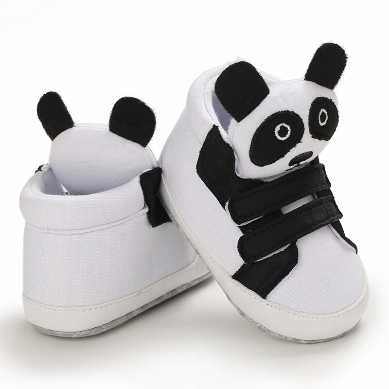 Chaussures antidérapantes pour bébés filles et garçons, chaussures de premiers pas pour bébés, motif animaux de dessin animé, semelle souple, pour berceau