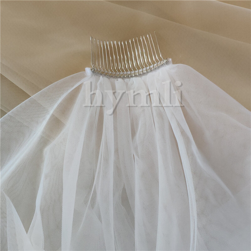 3Mยาวลูกไม้Applique Wedding Veil 2.8Mกว้างCathedralผ้าคลุมหน้าเจ้าสาวงานแต่งงานอุปกรณ์เสริมหวีโลหะ