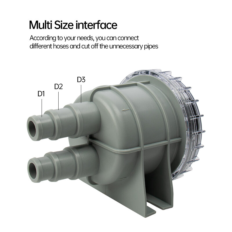 Il filtro da acqua di mare si adatta per la dimensione del tubo flessibile 1/2 "5/8" 3/4 "SF-SWF002 del pulitore dell'aspirazione del motore marino della barca del filtro