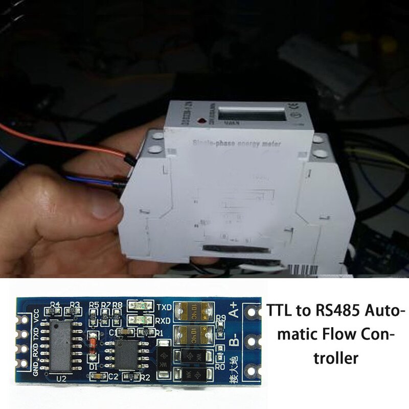 Преобразователь сигнала S485 в TTL, преобразователь сигнала TTL в RS485, 3 в, 5,5 В, неизолированный одночиповый последовательный порт, Модуль промышленного класса UART