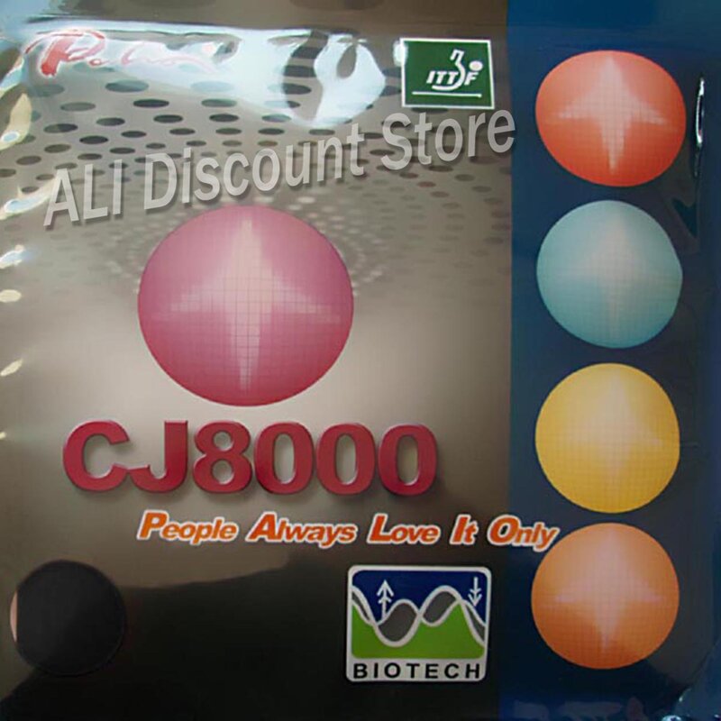 Palio CJ8000 BIOTECH (2-Side Loop Type) Pips-In Table Tennis (PingPong) Rubber With Sponge (36-38 degree)