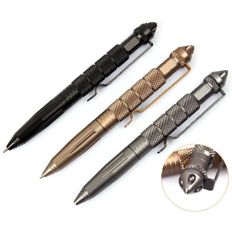 Z30 penna per studenti di alta qualità penna tattica penna antiscivolo portatile per autodifesa penna per Kit di sopravvivenza con interruttore in vetro in acciaio alluminio