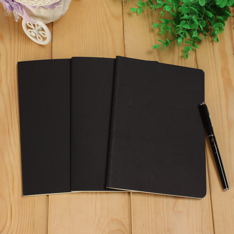 A5โน้ตบุ๊ค76หน้ากระดาษขาวเปล่าการเขียนรายวัน Planner Notepad การวาดภาพ Sketchbook