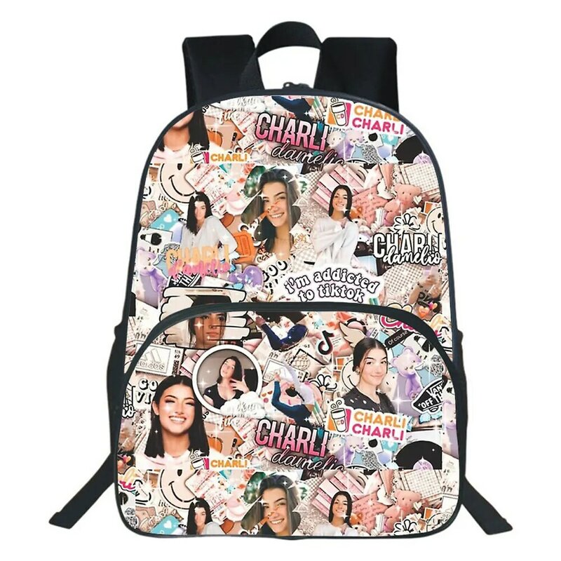 2020 Charli Damelio рюкзак детский мультяшный школьный рюкзак для мальчиков девочек студенческий рюкзак Детский рюкзак мужской женский дорожный рюкзак подарок