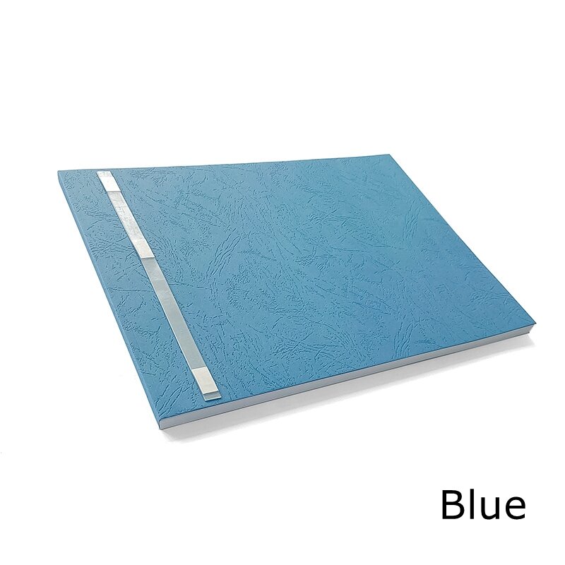 Cubierta de encuadernación térmica A3 horizononal, cubiertas de papel de superficie lisa de 8-10mm, cubiertas de encuadernación de papel de grano, cubiertas de libro de color, 10 Uds./lote