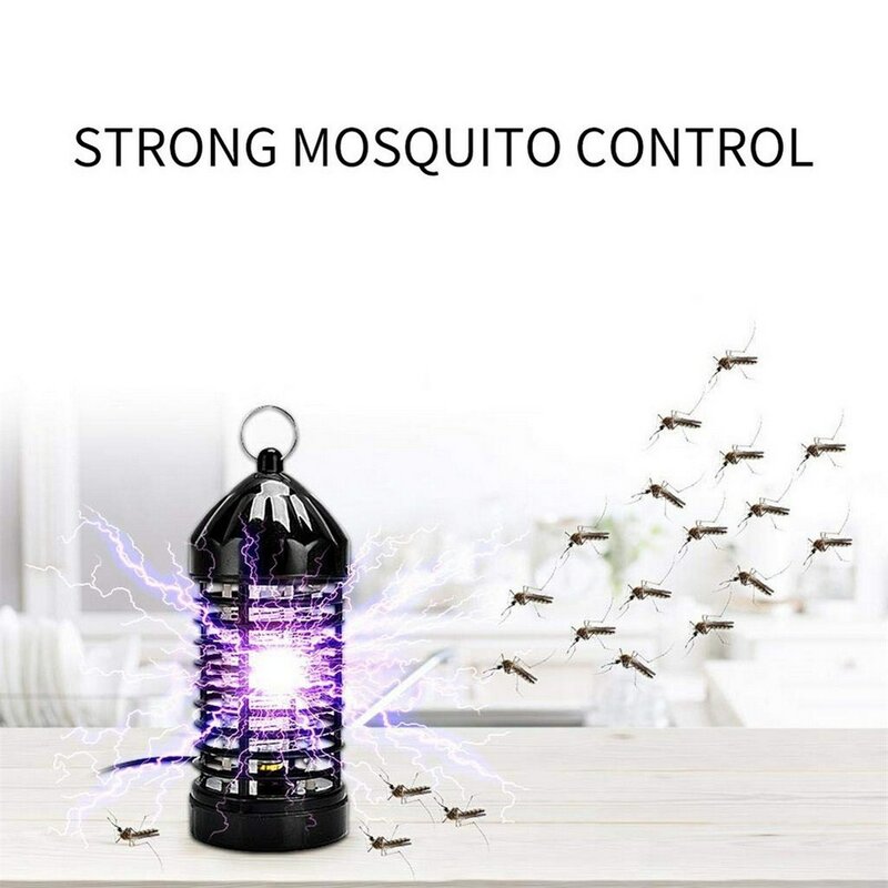 Electric Anti Flies Killer LED Mosquito Trap Lamp Fly Bug Insect Zapper Indoor Home Pest Reject Control Catcher Light EU US Plug