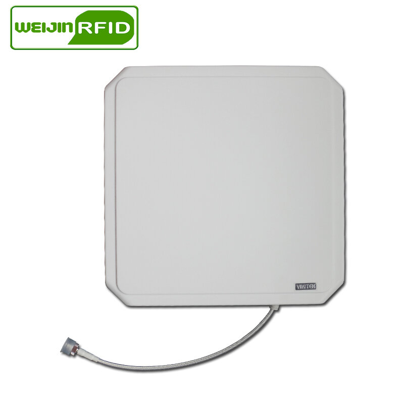 UHF-antenne RFID VIKITEK | 902-928MHz gain de polarisation circulaire, 9DBI ABS longue distance utilisé pour impinj R420 R220 alien 9900 F800