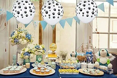12''100 Pcs Pfote Luftballons Paw Print Latex Luftballons für Hochzeiten, Geburtstage, Party Dekorationen